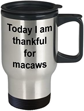 Macaws נסיעות ספל קפה מצחיק רעיון מתנה מצחיק למתנה לחיית מחמד חיות מחמד חידוד חומרה היום אני
