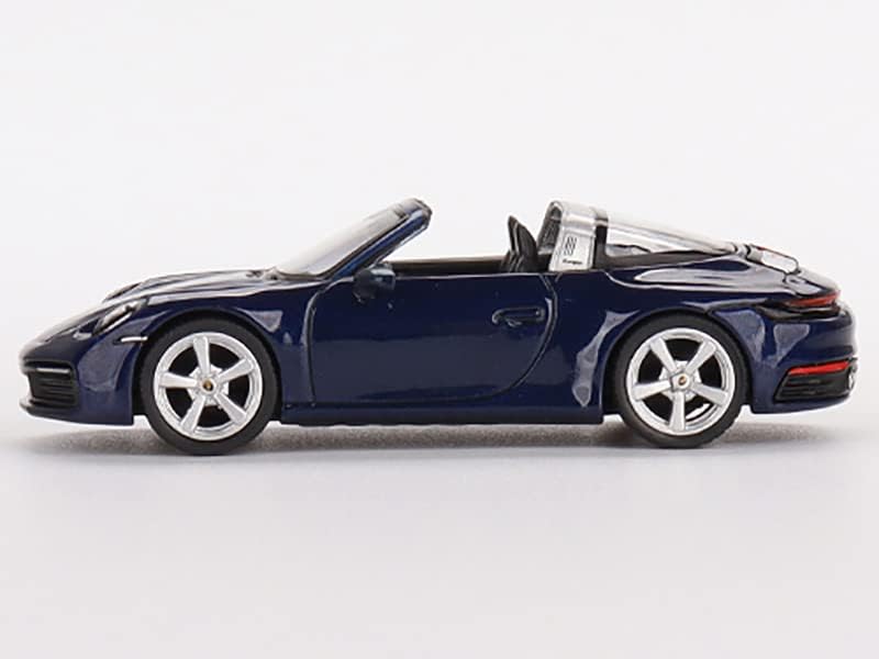 911 טארגה 4 ג ' נטיאן כחול מטאלי מהדורה מוגבלת ל-3000 חתיכות ברחבי העולם 1/64 מכונית דגם דייקאסט על