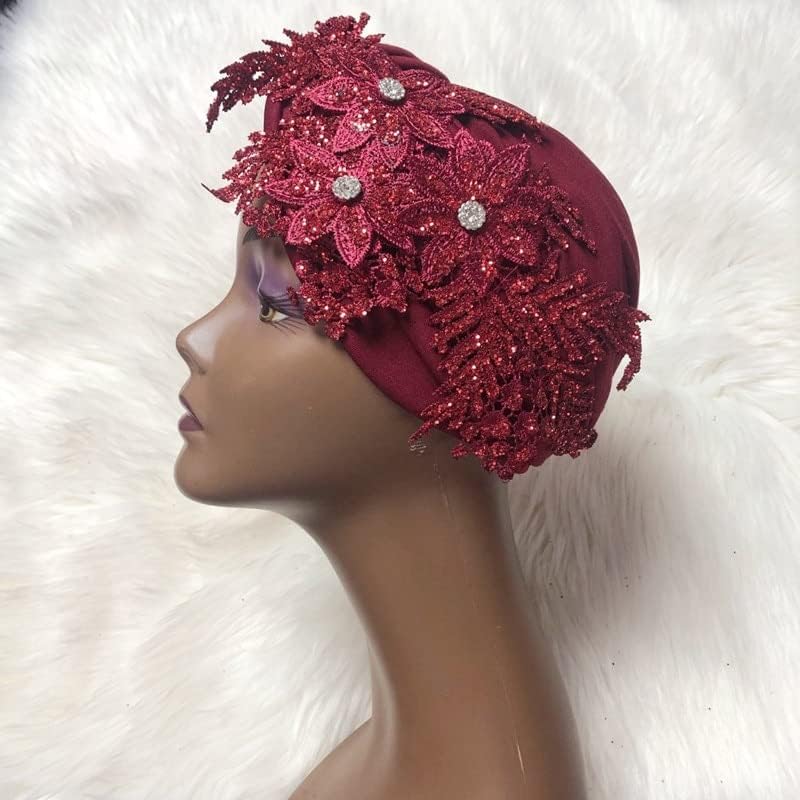 אופנה נשי טורבן כובעי צלב מוכן ללבוש מטפחת מצנפת ערבי ראש כורכת אפריקאי נשים טורבנים אוטומטי ג ' ל כיסויי ראש-5