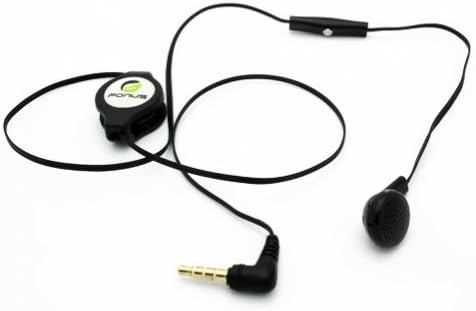 פונוס שחור נשלף 3.5 ממ מונו מונו אוזניות דיבוריות אוזניות אוזניות יחיד עם מיקרופון עבור verizon pantech hotshot,
