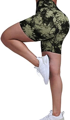 מכנסי הרמת קת של Wavar Scrunch לנשים מכנסי אימון חלקים בעלי מותניים גבוהים למותניים, לריצת יוגה בחדר