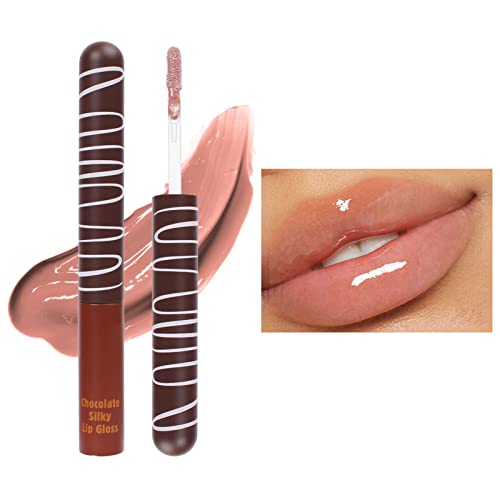 טבעי פיגמנטים עבור גלוס שוקולד שפתיים זיגוג לחות לחות שנמשך לחות ללא דביק עירום מים אור איפור אפקט נשי