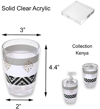 מוצרי בית קניה ברור השיש פלסטיק אמבטיה כוס כוס איפור מחזיק או מברשת שיניים מחזיק