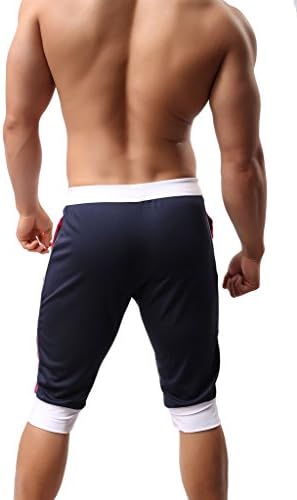 מכנסי ספורט אופנה לגברים מכנסיים דקים של מכנסי מכנסי קפרי מכנסיים קצרים