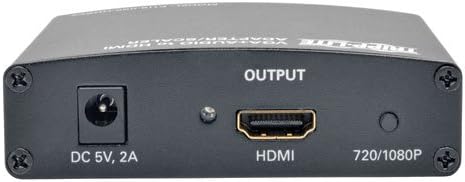 טריפ לייט P116-000-HDSC2 רכיב VGA עם שמע סטריאו RCA לממיר HDMI SCALER 1080P, שחור