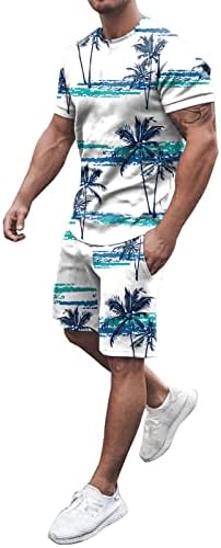 BMISEGM חולצות טשירטס קיץ לגברים גברים אביב אביב קיץ חוף חוף שרוול קצר חולצה מודפסת מכנסי חולצה חליפה קצרה