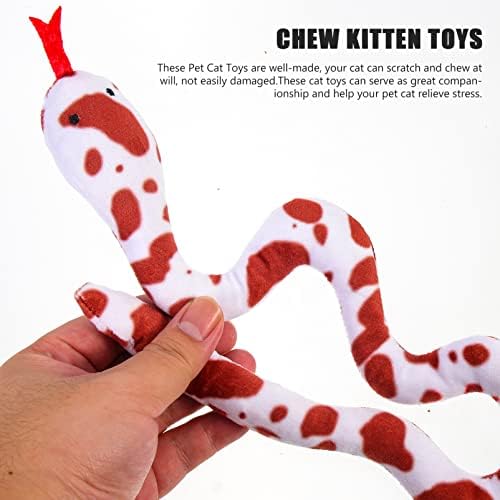 Ipetboom צעצועי חתול צעצועים חתולים חתול Nip 2pcs Snake Snake Toy Cap חתול אינטראקטיבי צעצוע