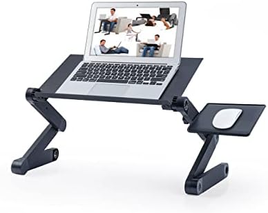 N/A שולחן מחשב נייד אלומיניום מתכוונן לשולחן מיטה מחברת נייד מיטת מגש מיטת מגש