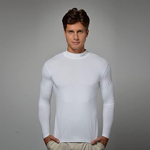 COOUV סופר-דקיק קרח קר קרח UV הגנת שמש חולצת דחיסת ספורט שכבון בסיס גולף שרוול ארוך שרוול אפרנסה UPF50+