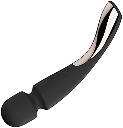 LELO SMART WAND 2 בינוני שרביט אישי עיסוי מתח משחרר מעיסוי שרירים וגוף, עמיד למים ואלחוטי נטען, שחור