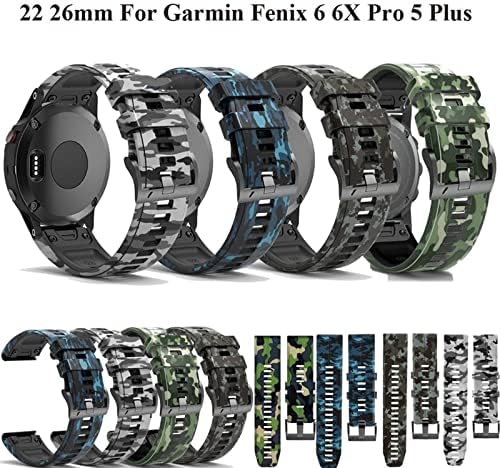 Bholsa החדש 26 22 ממ רצועת Watchband עבור Garmin Fenix ​​6x 6S Pro 5S Plus 935 3 HR צפה מהיר שחרור מהיר Silicone