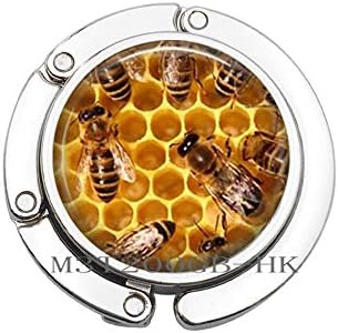 דבש דבורת ארנק וו לחסוך את דבורים תכשיטי זכוכית כיפת אלכוהול קסם תיק וו ארנק וו תכשיטים מתנות