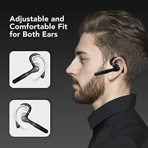 אוזניות Bluetooth Taopodo, אוזניות אלחוטיות עם מארז טעינה לתצוגת LED, זמן משחק של 100 שעות, אוזניות Bluetooth