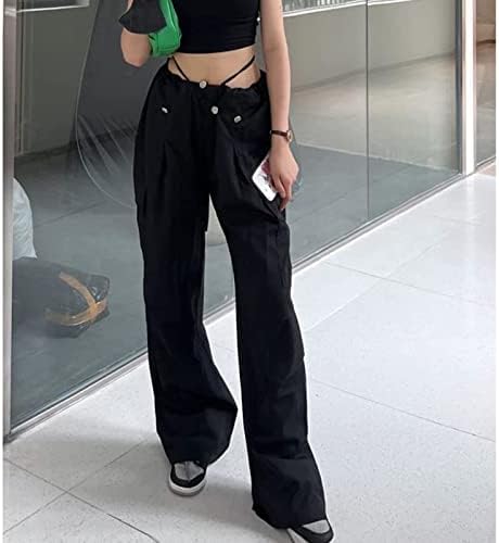 סתיו רחב סוארי מודרני מדי מודרני נשים בצבע אחיד כפתור מפוצל מכנסיים קדמיים מכנסיים רכים נעימים נעימים