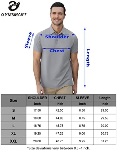 חולצות פולו של Gymamart לגברים שרוול קצר עסקים מזדמנים ספורט טניס חולצות גולף