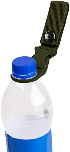 איירונונים ניילון טקטי פס קליפ הילוכים חיצוני, בקבוק מים קרבינר אבזם אבזם מחזיק מחזיק מפתח רצועת חגורה