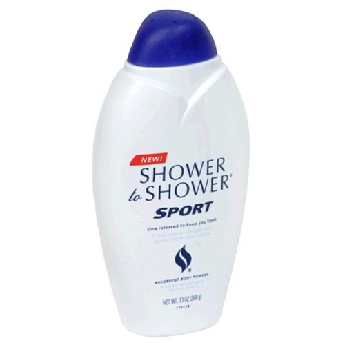 מקלחת כדי מקלחת סופג גוף אבקה, ספורט, 13-אונקיה בקבוקים