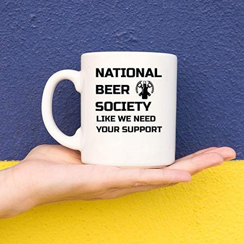 כוס בירה ספל בירה - אגודת הבירה הלאומית - אלכוהול מצחיק שתייה שתו 11 ספל כוסות