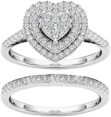 טבעות לנשים מלא אופנה גילוף אהבת יהלומי יהלומים חלול טבעת בצורת טבעת טבעות גדול טבעות