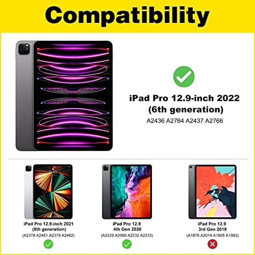 Procase iPad Pro 12.9 צרור מקרה עם מגן מסך 2+2 חבילה עבור iPad Pro 12.9 אינץ '6 דור 4 הדור הרביעי 2022