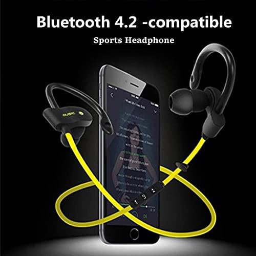 NC אוזניות Bluetooth אלחוטיות Fone de Ouvido אוזניות מוסיקה וספורט לכל המכשירים החכמים אדומים