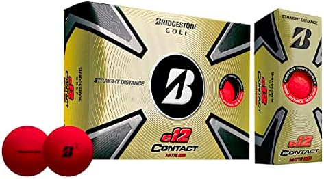 2023 ברידג ' סטון גולף אי 12 כדורי גולף מגע אדום