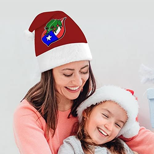 פורטו ריקו דרום לבנטה צפרדע חג המולד כובע סנטה כובע עבור יוניסקס מבוגרים נוחות קלאסי חג המולד כובע עבור