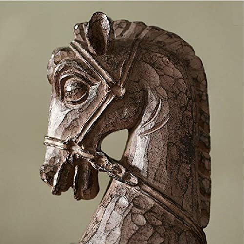 פסלי דקור המדינה יצירתי סוס ראש סוף ספרים ספר בהסתמך על בעלי החיים שרף קרפט סט