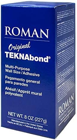מוצרים רומאים רומאים 015398 Teknabond 8 גרם. גודל קיר/דבק, לבן
