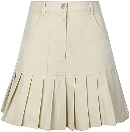 המותניים הגבוהות של הנערה הייטרילי של הנערה קפלים חצאית מזדמנים מדים טניס טניס מדים א-קו חצאית מיני