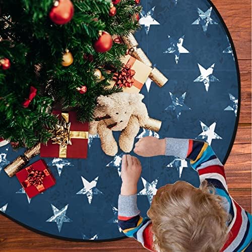 מחצלת עץ חג המולד Visesunny כוכב מופשט של עץ דגל אמריקאי מעמד מחצלת מגן רצפה סופג עץ עץ מחצלת מגש לחג ההודיה