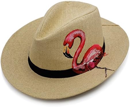 קש פנמה כובע שמש בלוק הוכחת כובע קש נסיעות חוף חוף ים כובע יד ציור פנמה כובעי עבור גברים ונשים