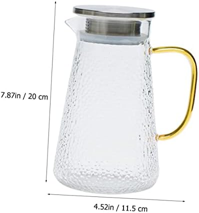 זכוכית אליפיס מים קרים קנקן מיכל ואקום אספרסו סיר לימונדה מתקן קומקום ברור קומקום שתיית מים מתקן מים חמים
