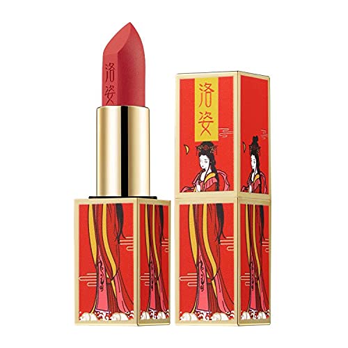 לואוזי מט שפתון עמיד למים לטווח ארוך צבע 24 לחות קלאסי שפות אדומות סיני ארמון סגנון שפתיים איפור סט