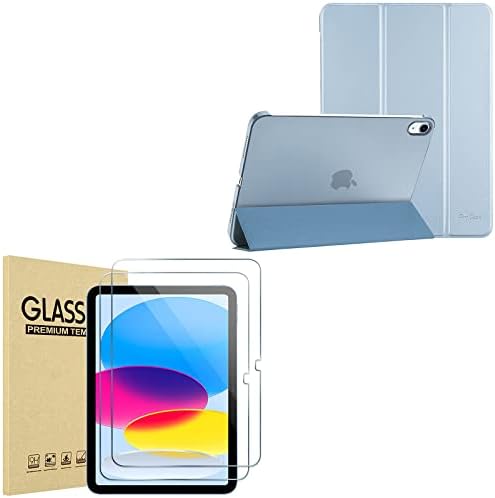 Procase Slim Stand Case עבור IPAD DENIGHT DENICE TASE 2022 IPAD 10.9 אינץ 'מארז, חבילה של iPad 10 -Skyblue