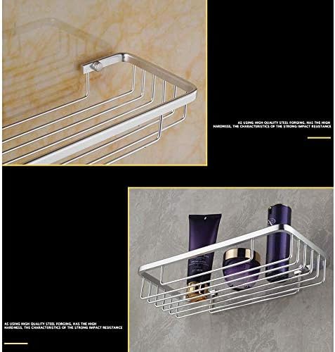 מדף אמבטיה UPBEER אלומיניום סל מלבני אסלה שירותי אמבטיה מארגן סבון מארגן אחסון מארגן מקלחת מדף