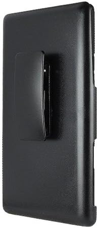 Apple iPhone 6 Plus מארז - עור נרתיק היברידי שחור+כיסוי קשה עם קליפ מעמד