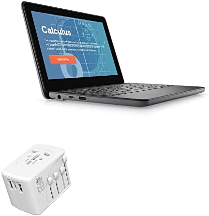 מטען גוויות קופסאות תואם ל- Dell Latitude 3120 - מטען קיר PD בינלאומי, 3 מתאם מטען בינלאומי USB וממיר של