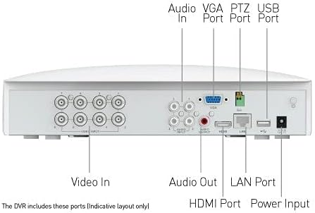 SWANN DVR-85680 DVR-5680 8 ערוץ 4K 2TB Enforcer DVR, עובד עם מצלמות סוואן מסוימות