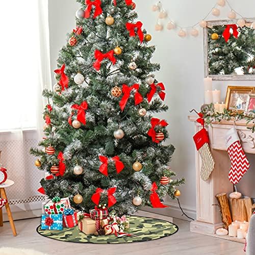 מחצלת עץ חג המולד של Xigua צבאי צבאי CAMO עץ חג המולד מחצלת עץ חג המולד עץ חג המולד חג המולד קישוטי מסיבות בית