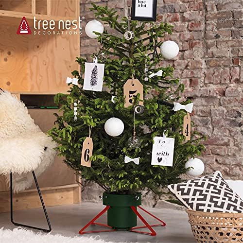 קן עץ גדול עמדת עץ חג מולד בסיס לעצים אמיתיים מחזיק עץ חג המולד מלוטש עד 7ft עצים יציבים לקישוט