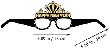 Pretyzoom 12 pcs 2023 משקפיים מסגרת שנה טובה משקפי ראייה 2023 משקפיים למסיבה לשנה החדשה מסיבת חגיגה
