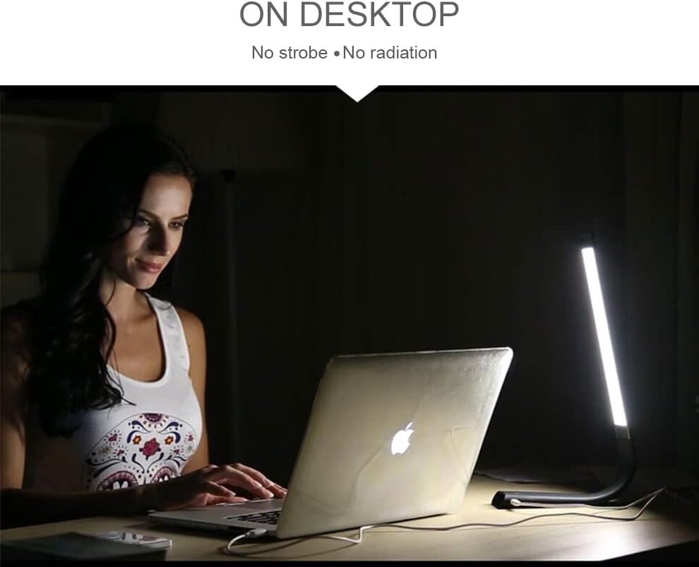 מנורת שולחן LED אלחוטית 'מארק', 360 מתכווננת, ניידת, מתקפלת וניתנת להטעיה USB, עד 40 שעות של אור רציף,