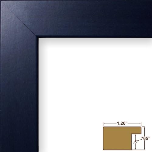 מסגרות קרייג 26025 8.5 על מסגרת תמונה בגודל 11 אינץ ', גימור ניילון חלק, רוחב 1.26 אינץ', כחול