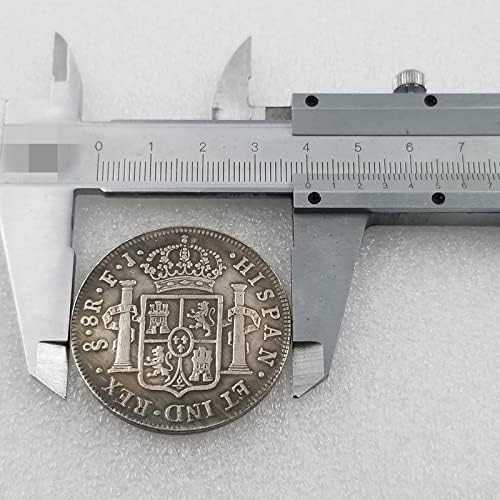 שיאנגבינסואן עתיק מלאכות 1813 ספרדית כסף דולר מטבע הנצחה מטבע מתכת מטבע מצופה הנצחה מטבע תג מדליית עבור אוסף