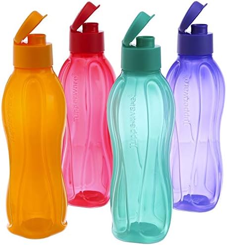 בקבוקי מים טופרוור 500 מיליליטר, סט של 4, צבעים רבים חדשים