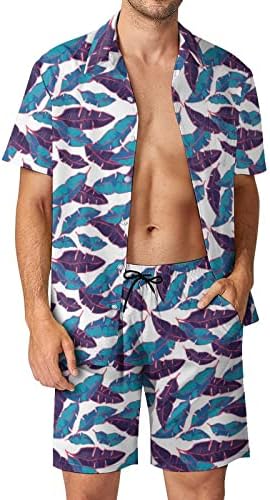 תלבושות של שני חלקים לגברים קיץ קיץ אופנת קיץ פנאי הוואי חוף הים חוף חוף דיגיטלי חליפה תלת מימדית מעיל מעיל