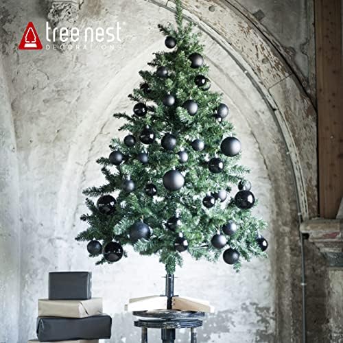 עץ קן עץ עץ עץ חג המולד לעץ מלאכותי מחזיק בסיס חג המולד מתאים 6ft 6.5ft 7ft 7.5ft 8ft 9ft 10ft