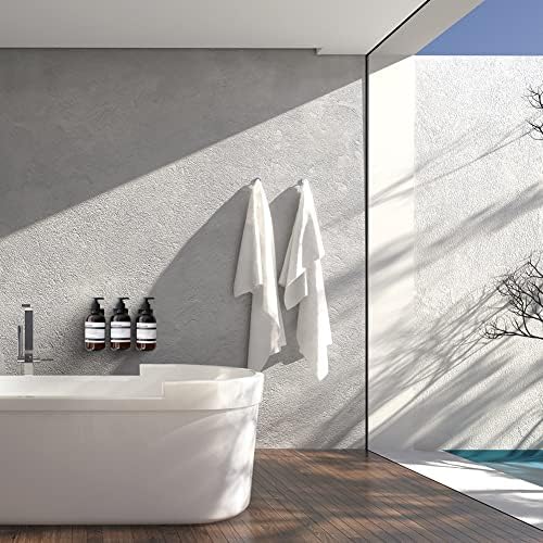 3 מארפים קיר שמפו ומתקן מרכך לקיר מקלחת - מקדח מתקן סבון קיר בחינם סבון מקלחת שמן הניתן למילוי עם תוויות