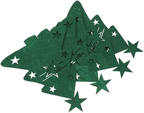 עץ חג המולד כלי כסף סכום שקיות: 4 יחידות ירוק חג המולד עץ צורת סכום מחזיקי חג כלי שולחן כיסי פאוץ דקורטיבי